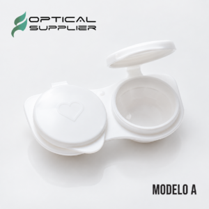 Estuche para lentes de contacto Modelo A blanco